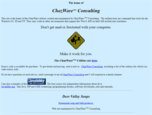 Tablet Screenshot of chazware.com